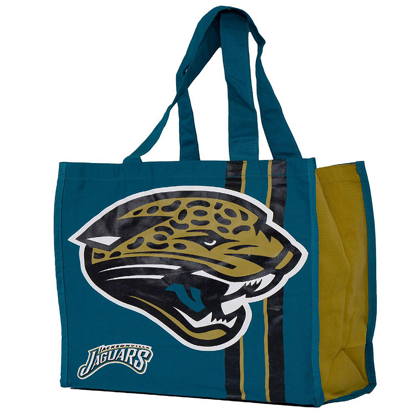 NFL Team Logo Reusable  Jacksonville Jaguars Grocery Tote Shopping Bag Image