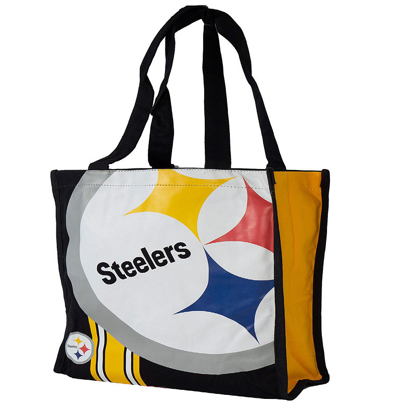 NFL Team Logo Reusable  Pittsburg Steelers Tote Grocery Tote Shopping Bag Image
