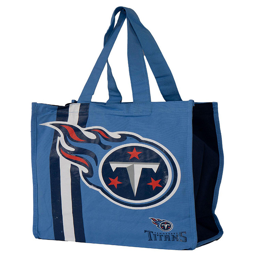 NFL Team Logo Reusable  Tennessee Titans Grocery Tote Shopping Bag Image
