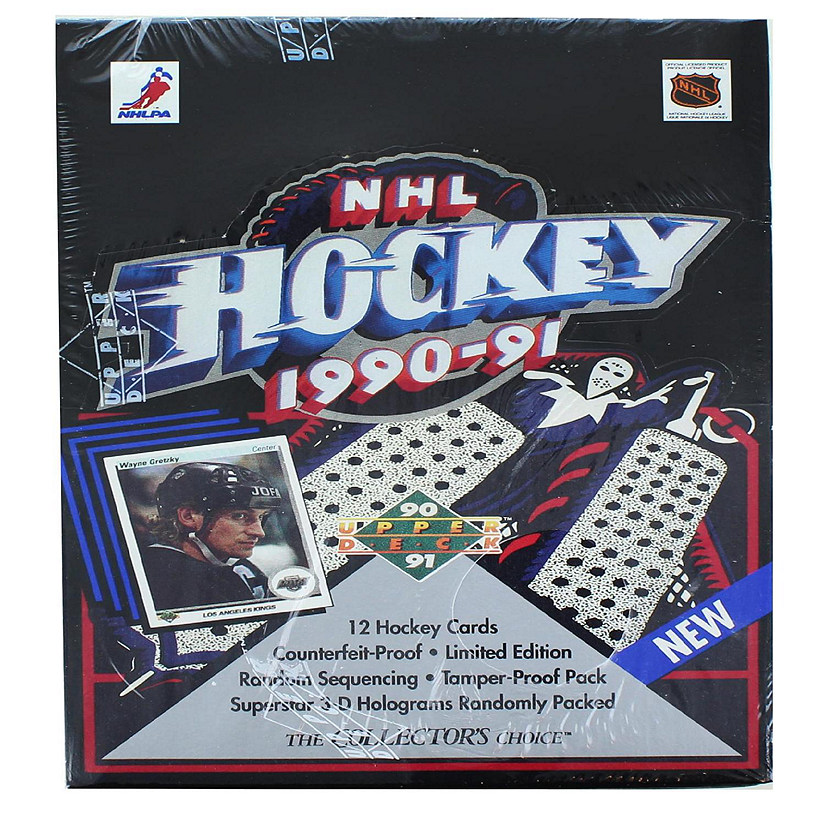 NHL 1990-91 Upper Deck Hockey Low Box  36 Packs Image