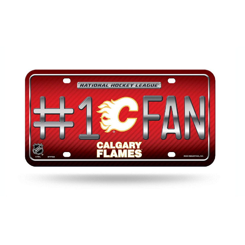 NHL Calgary Flames License Plate Image