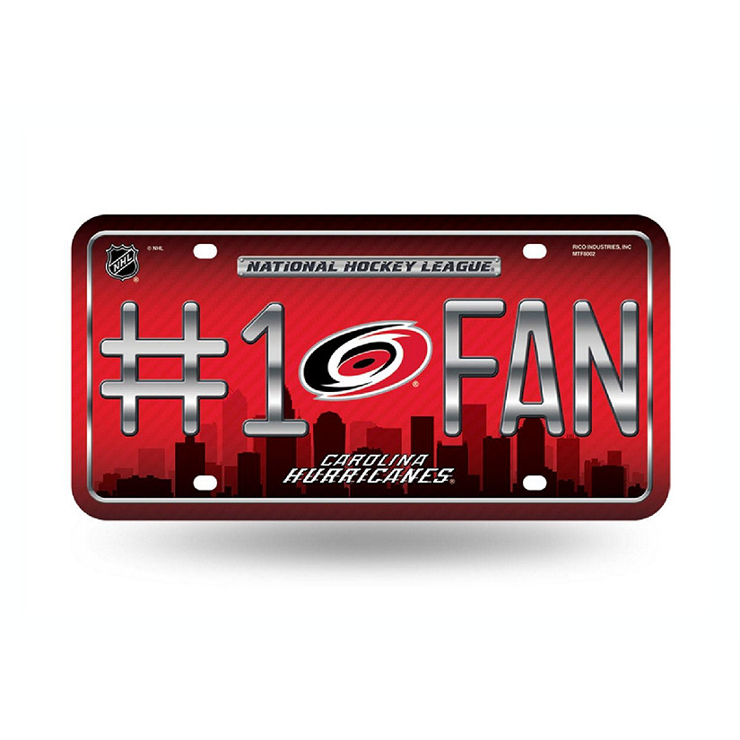 NHL Carolina Hurricanes License Plate Image