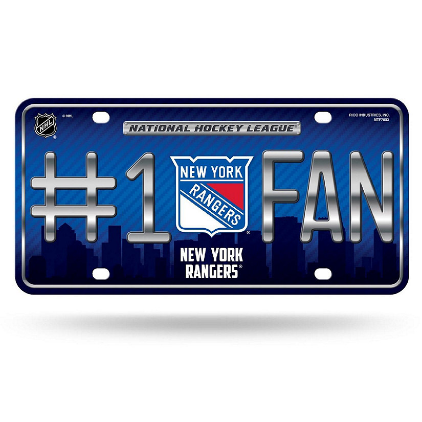 NHL New York Rangers License Plate Image