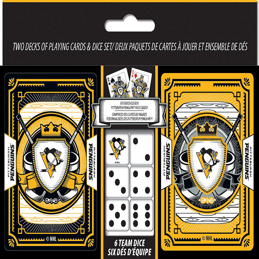 NHL Pittsburgh Penguins 2-Pack Playing cards &amp; Dice set Image