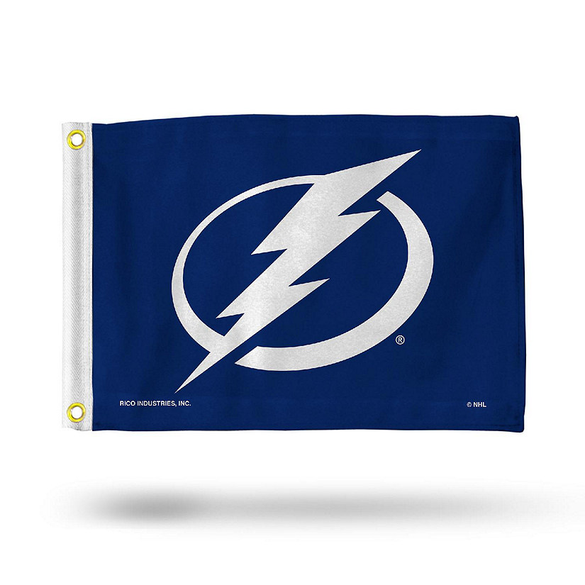 NHL Rico Industries Tampa Bay Lightning 12" x 18" Flag - Double Sided - Great for Boat/Golf Cart/Home Image