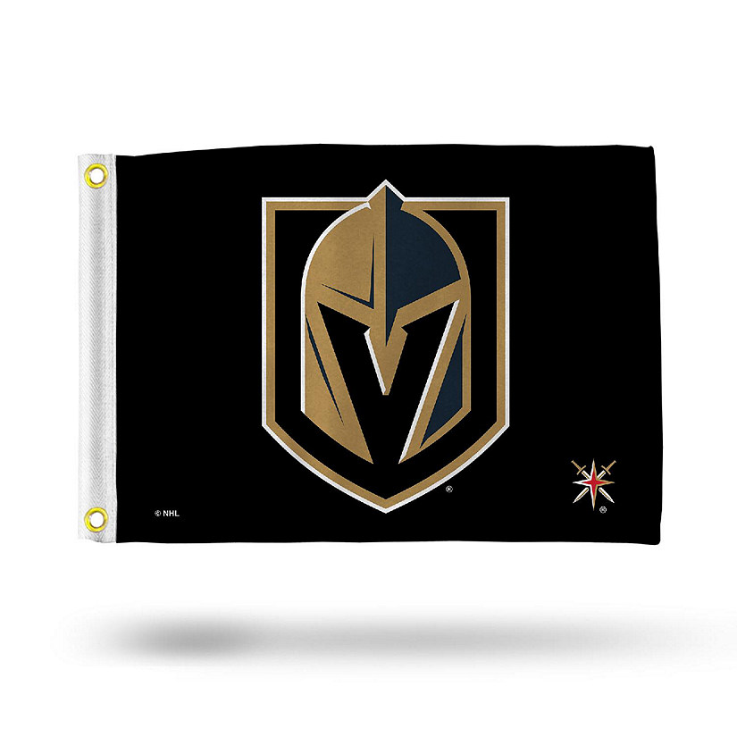 NHL Rico Industries Vegas Golden Knights 12" x 18" Flag - Double Sided - Great for Boat/Golf Cart/Home Image