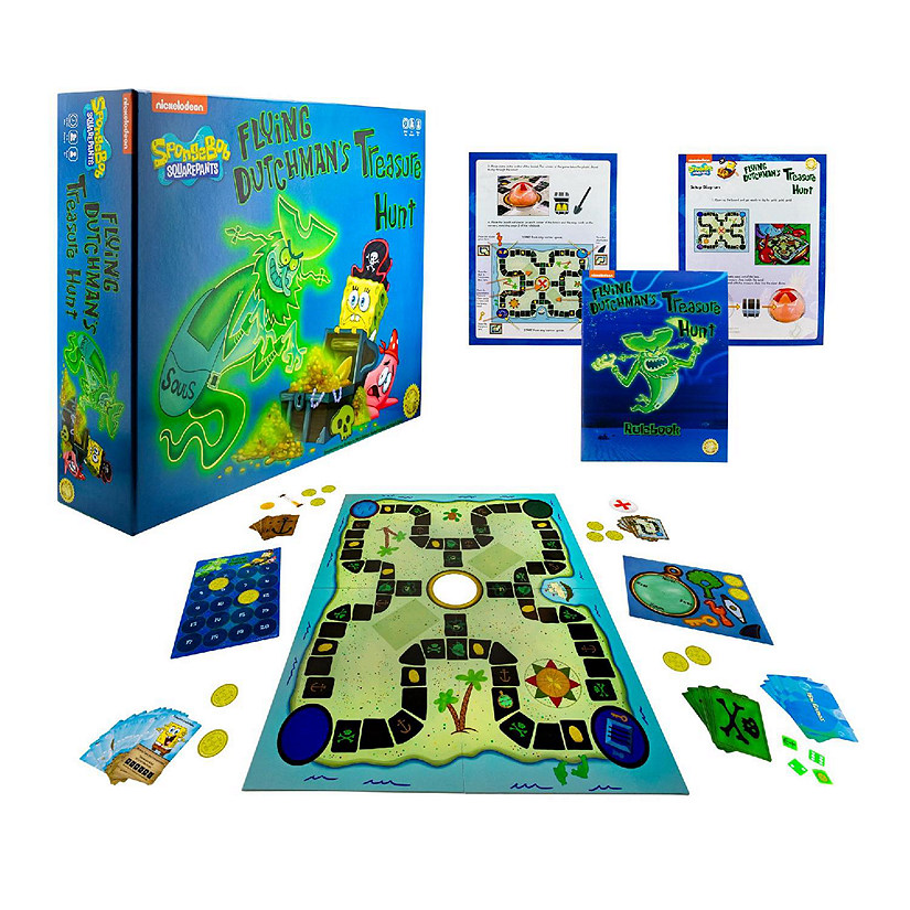 Nickelodeon SpongeBob SquarePants Flying Dutchman's Treasure Hunt Board ...