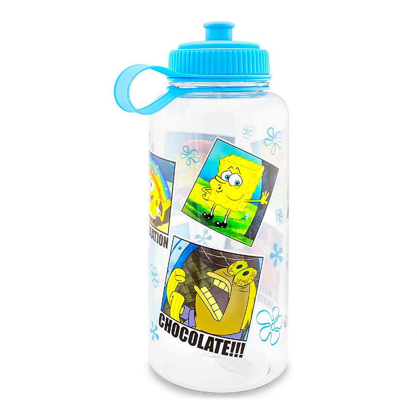 Nickelodeon SpongeBob SquarePants Memes Water Bottle With Sports Cap  34 Ounces Image
