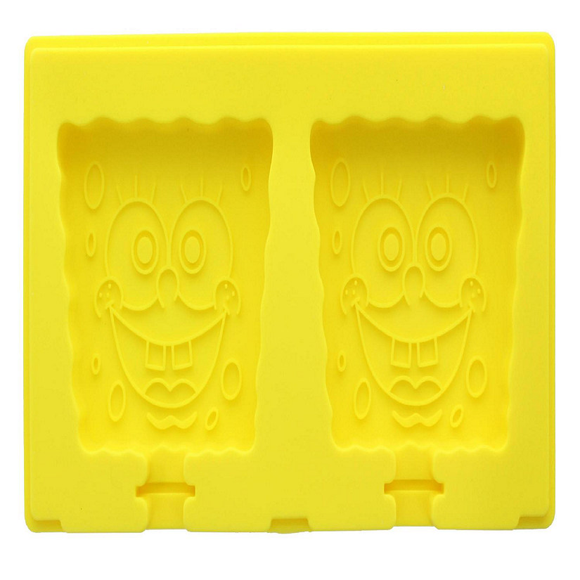Nickelodeon's Spongebob Squarepants 2-Piece Silicone Ice Popsicle Mold Maker Image