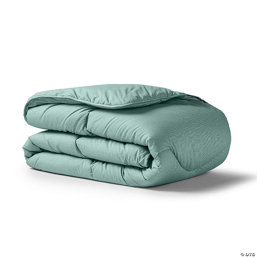 Night Lark - Linen Collection - All-In-One Duvet - Comforter Twin Size in Aurora Green Image