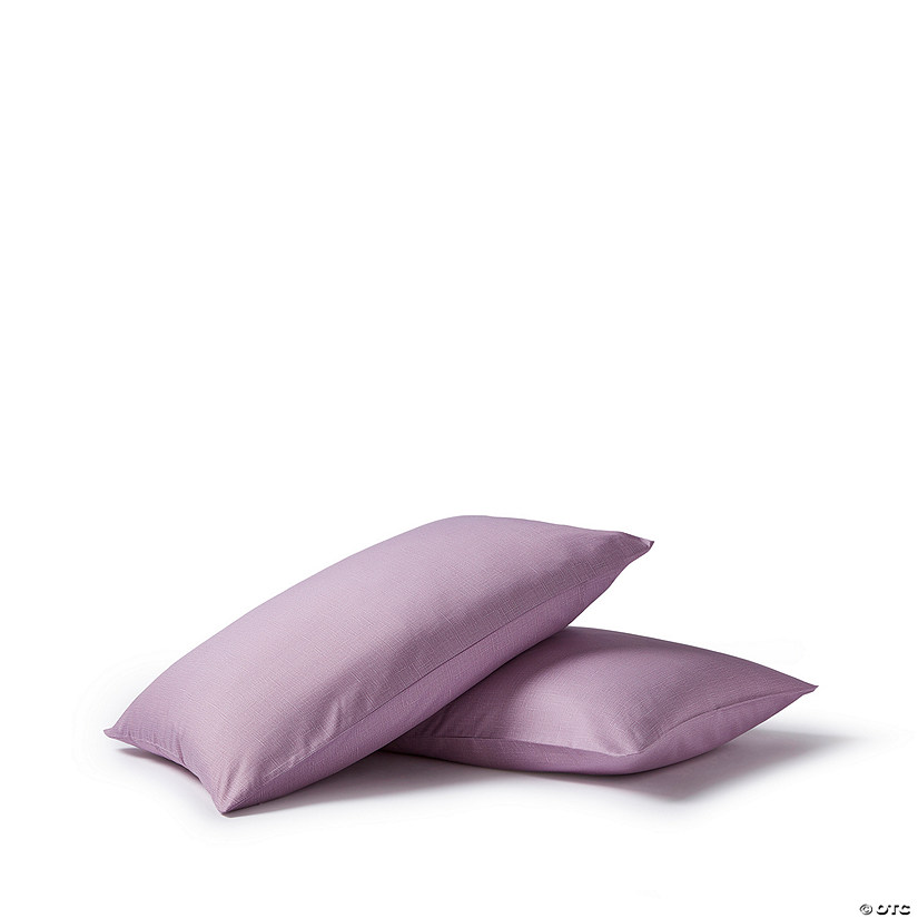 Night Lark  - Linen Collection -  Standard Pair of Pillowcases in Lilac Bloom Image