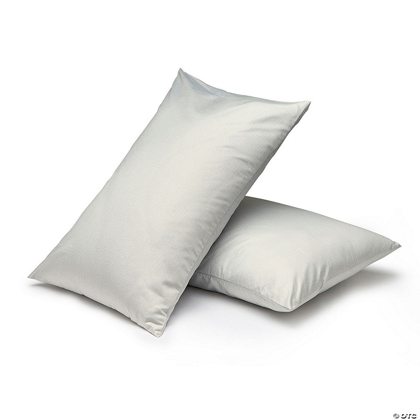 Night Lark  - Linen Collection -  Standard Pair of Pillowcases in White Seersucker Image