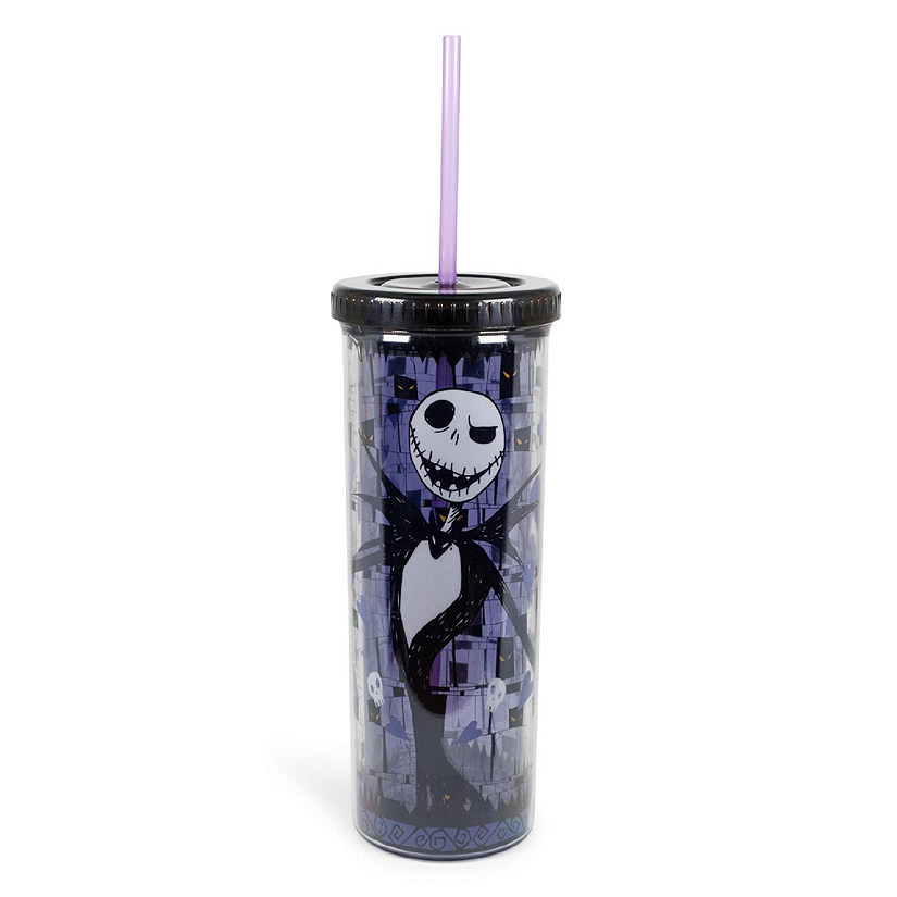 Nightmare Before Christmas Jack Skellington Carnival Cup With Straw  20 Ounces Image