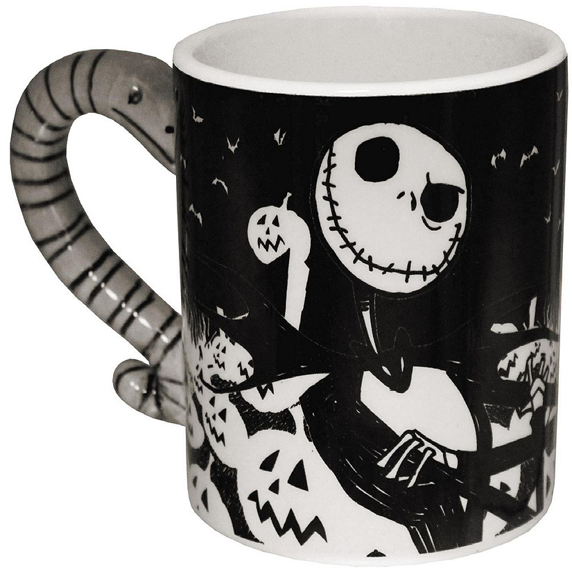 Nightmare Before Christmas Moonlight Jack 20oz Ceramic Mug with Sculpted Handle Image