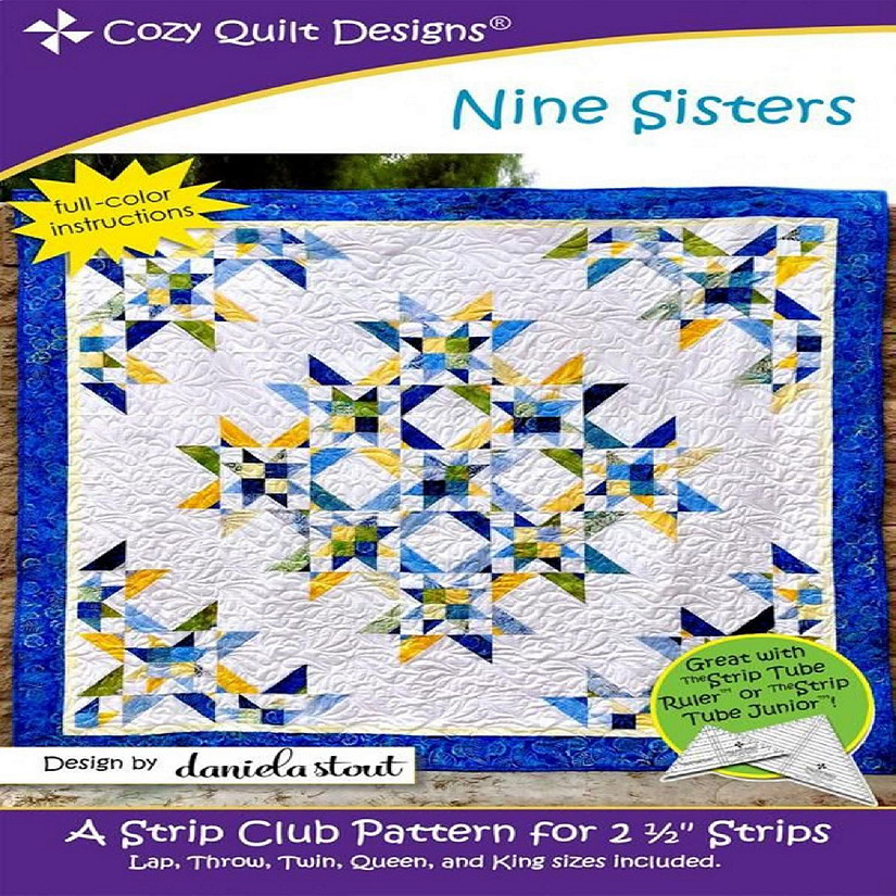 Nine Sisters Pattern 5 sizes by Daniela Stout for Cozy Quilt Designs