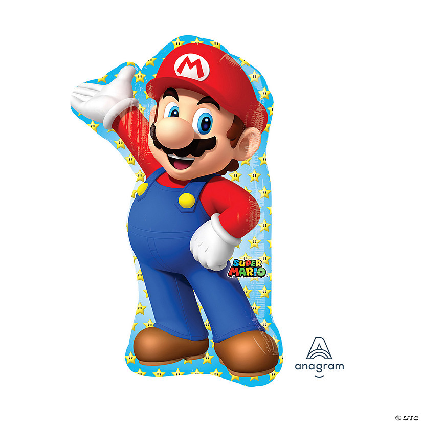Nintendo Super Mario Bros.&#8482; Mario 33" Mylar Balloon Image