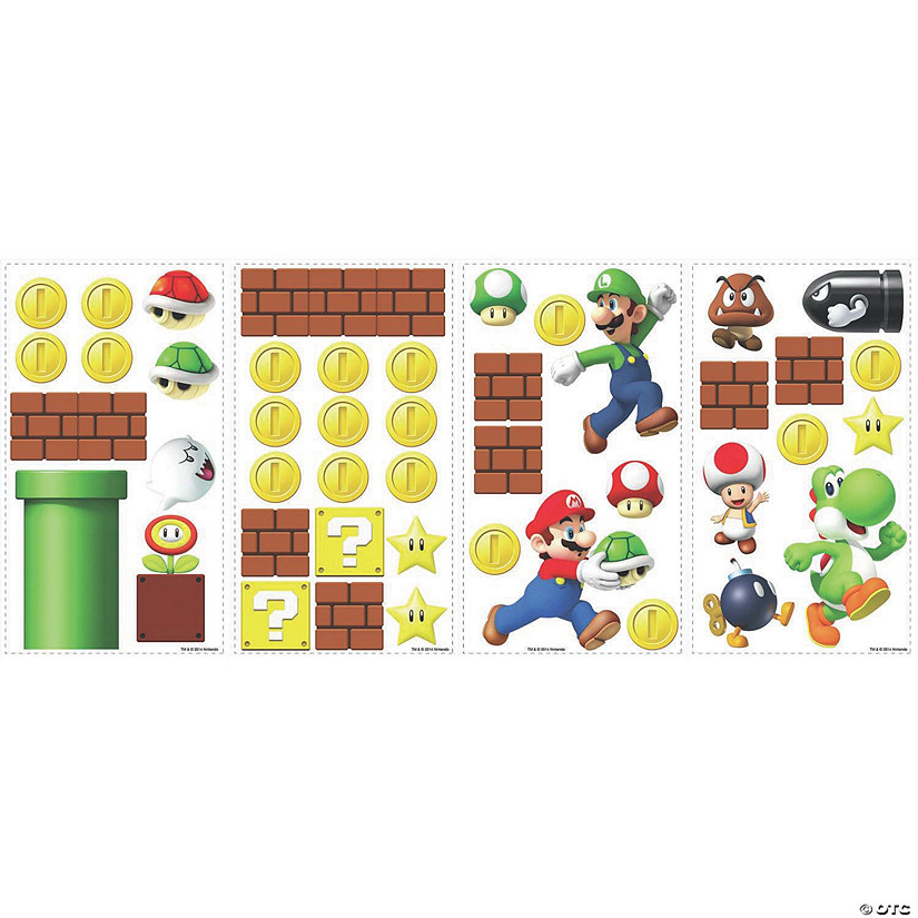 Nintendo Super Mario Bros. Build a Scene Peel & Stick Decal Image