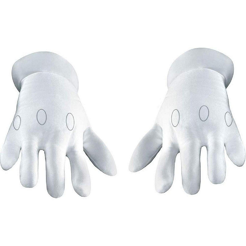 Nintendo Super Mario Brothers Hands Adult Costume Gloves One Size Image