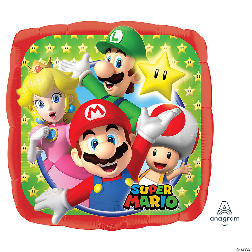 Nintendo Super Mario&#8482; Party 17" Mylar Balloon Image