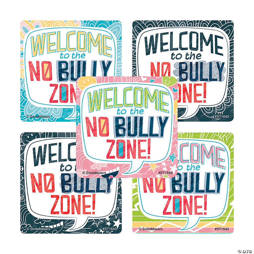 No Bully Zone Stickers | Oriental Trading