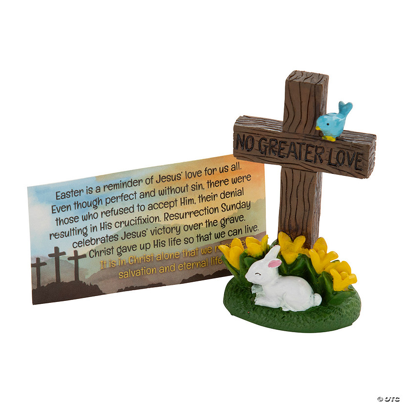 No Greater Love Easter Crosses with Card - 12 Pc. Image