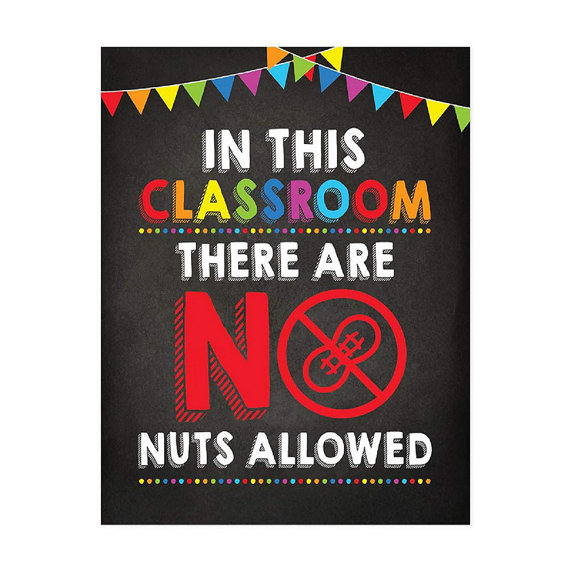 No Nuts Allowed Classroom 8.5x11in Image
