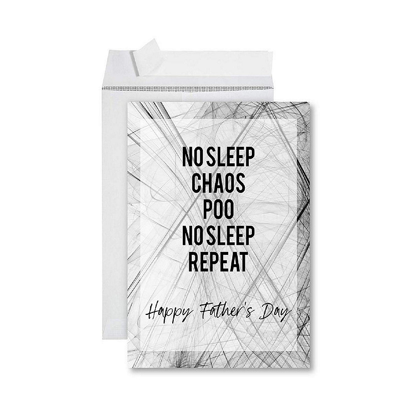 No Sleep Repeat Jumbo Card 8.5x11IN Image