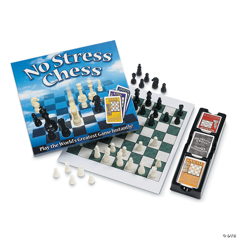 No Stress Chess Board Game-Learn Chess Easy-For Kids and Adults-New Sealed