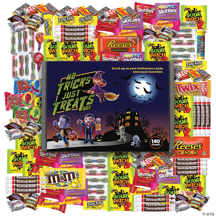 No Tricks, Just Treats Halloween Snack Box Image