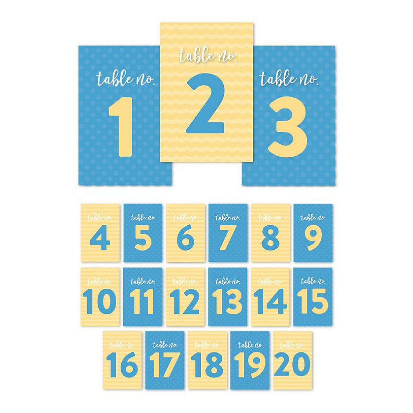 Noah's Ark Table Numbers 1-20 4x6 Image