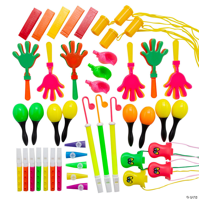 Noisemaker & Musical Instrument Novelty Assortment 50 Pc. Oriental Trading