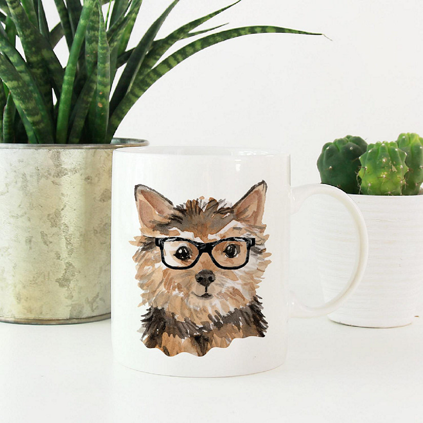 Norfolk Terrier Glasses Ceramic Mug Image