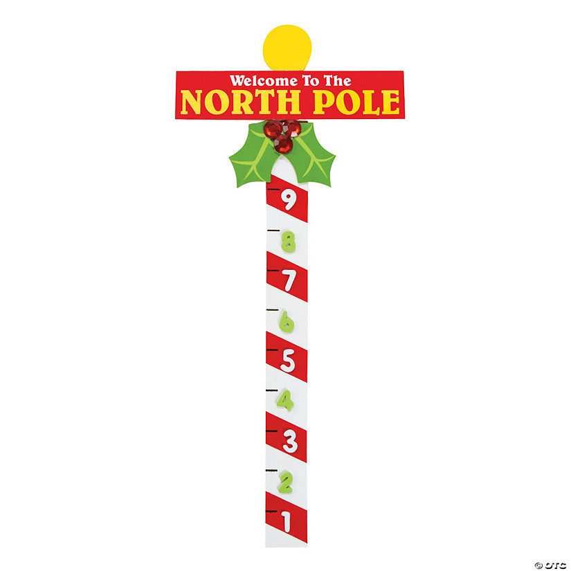 North Pole Snow Measuring Stick Craft Kit - Discontinued