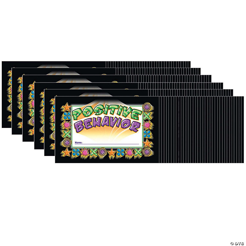 North Star Teacher Resources Positive Behavior Punch Cards, 36 Per Pack, 6 Packs Image