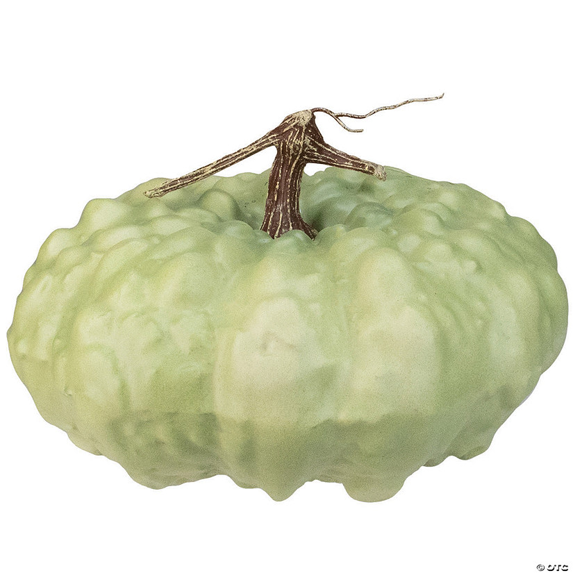 Northlight 10.5" Green Textured Pumpkin Fall Harvest Table Top Decoration Image