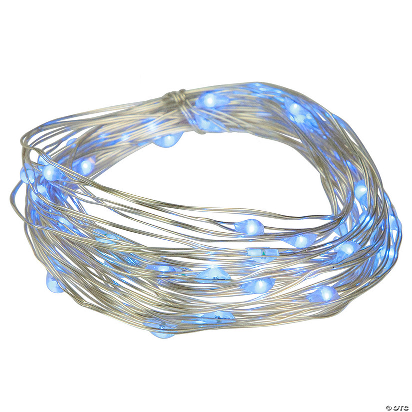 Northlight 100ct Blue LED Micro Fairy Lights - 20ft  Copper Wire Image