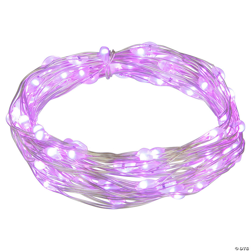 Northlight 100ct Purple LED Micro Fairy Lights - 20ft Copper Wire ...