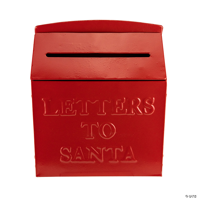 Northlight 11.75" Letters to Santa Red Mail Box Christmas Wall Hanging Image