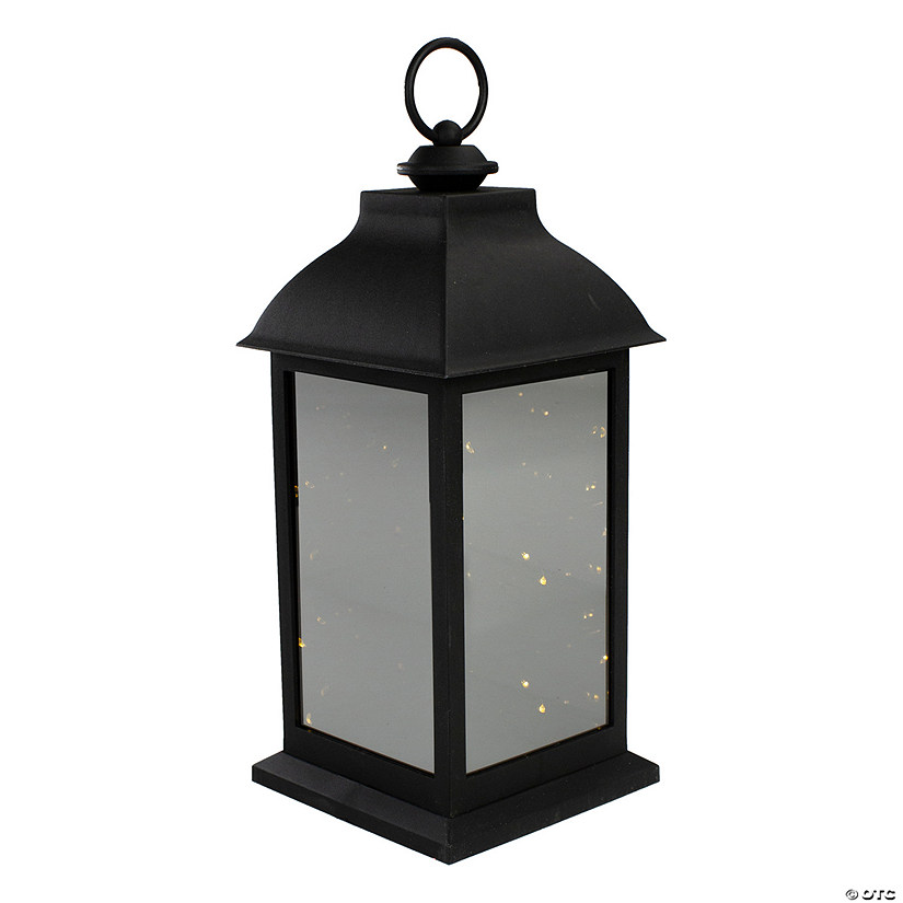 Northlight 12.4-Inch LED Lighted Battery Operated Lantern Warm White Flickering Light Image