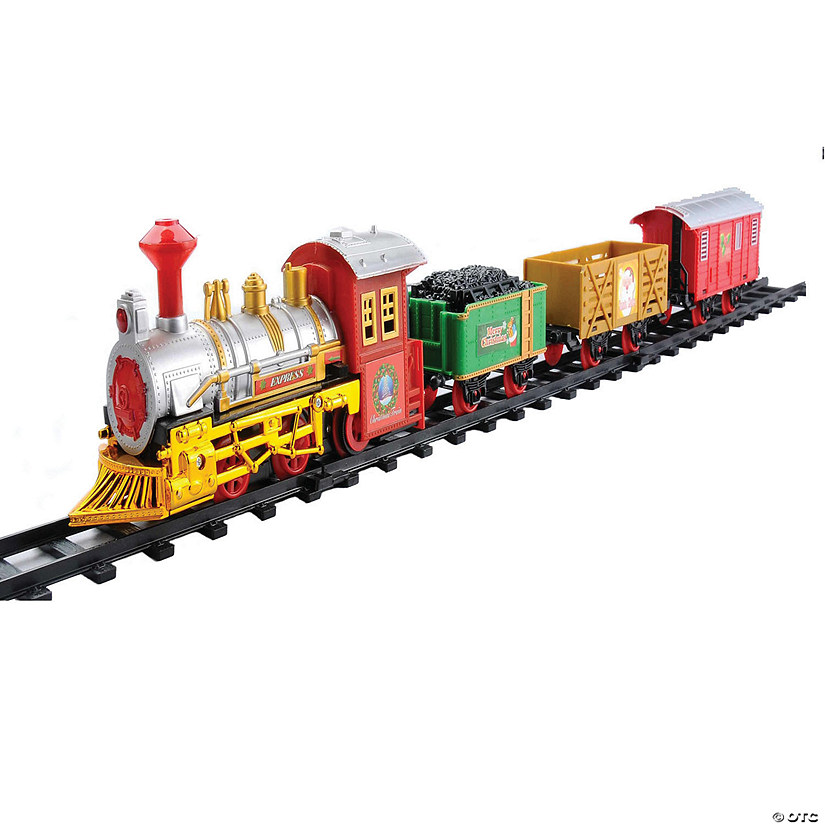 Northlight 12-Piece Battery Operated Animated Christmas Express Train Set Image