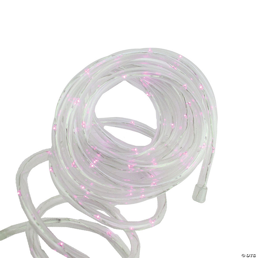 Northlight 12' Solar Powered Multi-Function Pink LED Indoor/Outdoor Christmas Rope Lights with Ground Stake Image