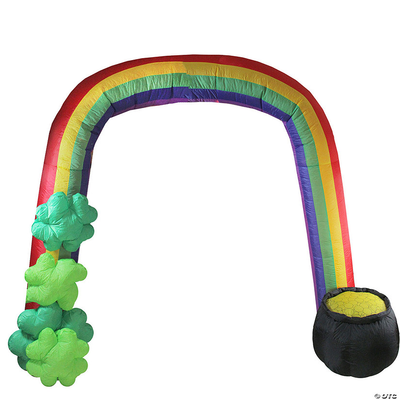 Northlight 13' inflatable lighted st. patrick's day rainbow outdoor decoration Image