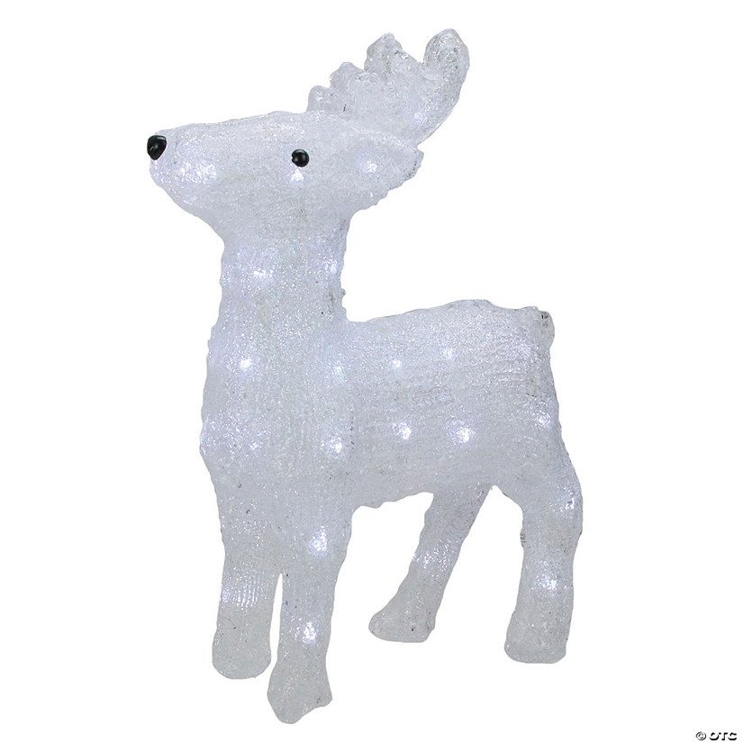 Northlight - 15" Lighted Commercial Grade Acrylic Baby Reindeer Christmas Display Decoration Image