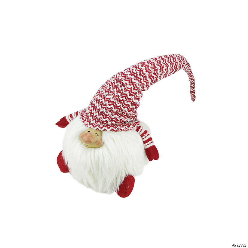 Northlight - 15" Red and White Chipper Chester Gnome Christmas Tabletop Decor Image
