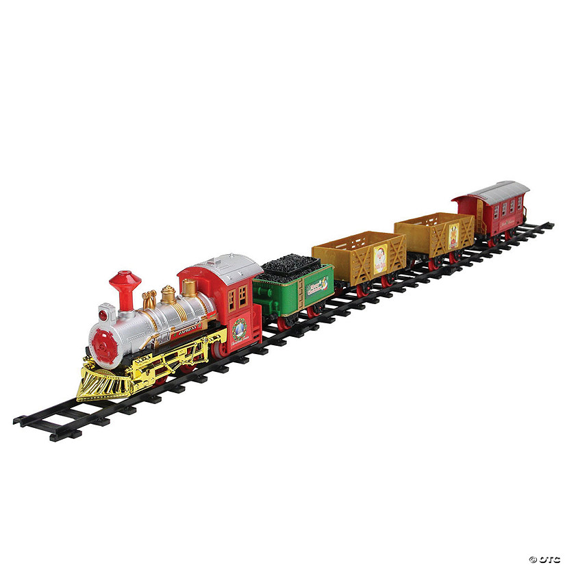 Northlight 16-Piece Battery Operated Animated Christmas Express Train Set Image