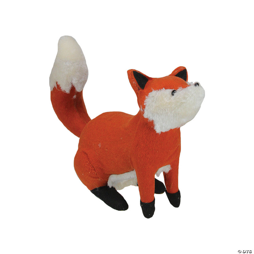 Northlight 16" Plush Sitting Fox Fall Tabletop Decor Image