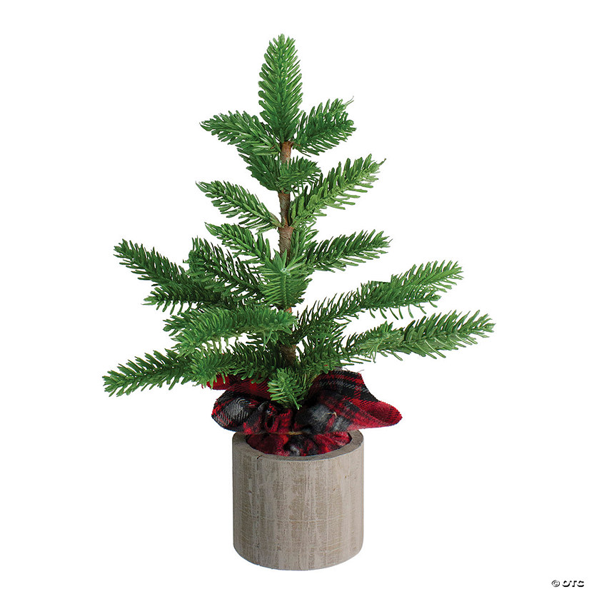 Northlight - 16" Potted Pine Medium Artificial Tabletop Christmas Tree - Unlit Image