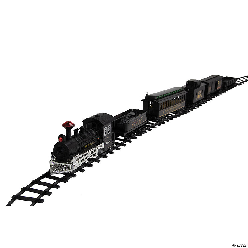 Northlight - 16pc Battery Operated Lighted and Animated Classic Train Set with Sound Image