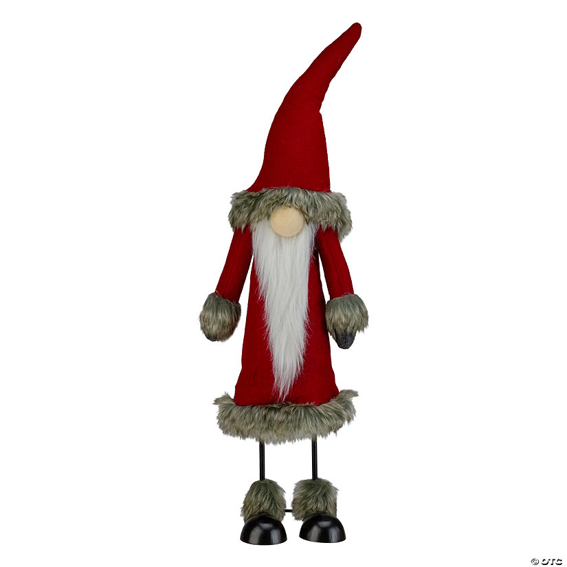 Northlight 17" Red and White Santa Gnome Christmas Figurine Image