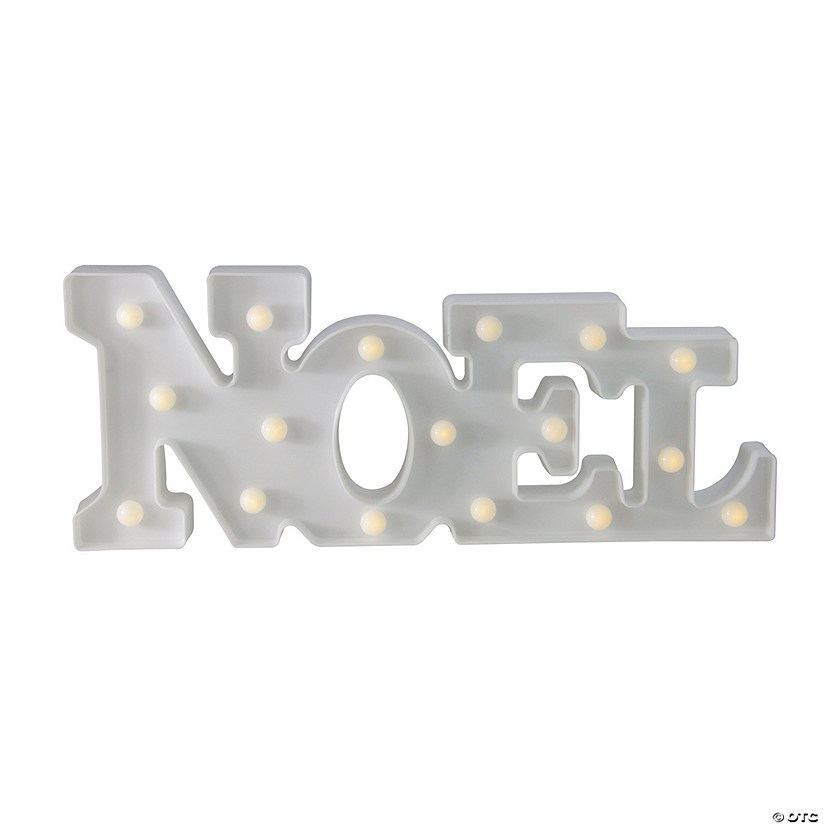 Northlight 17" White 'NOEL' LED Christmas Marquee Wall Sign Image